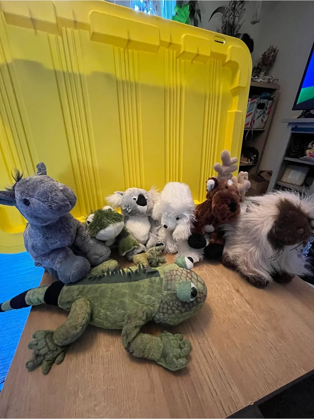 Green Plush Lizard Small Pet Toy - Soft Reptile Plush for Enrichment